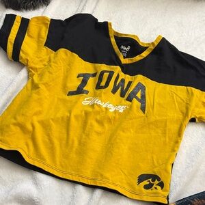 NCAA Iowa Hawkeyes Kids Black and Gold Jersey
